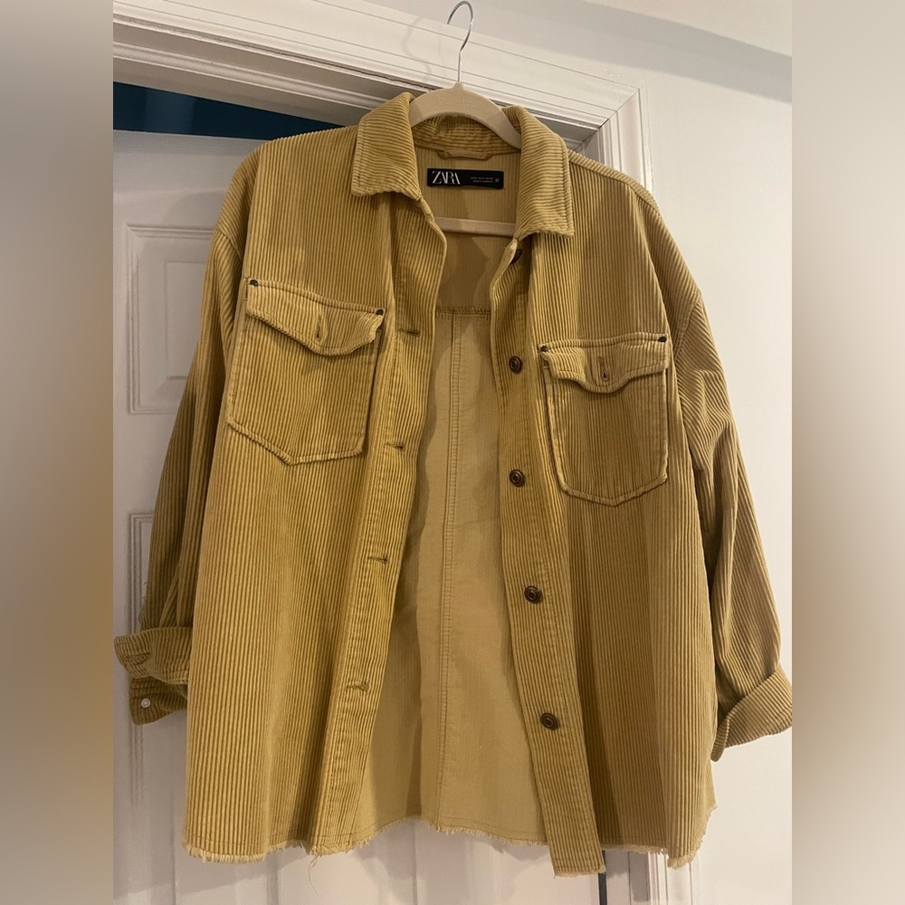 Zara Corduroy Shirt Jacket